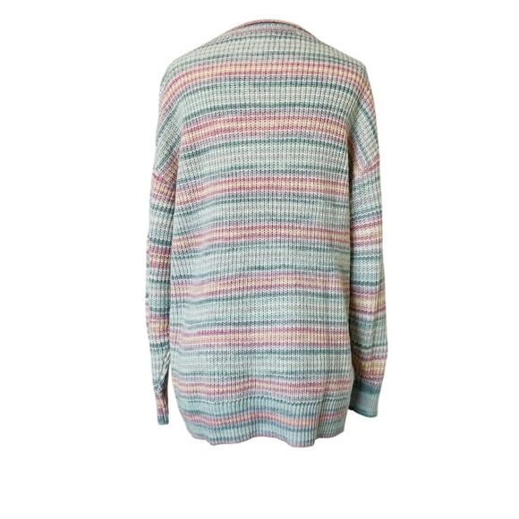 Pastel Striped Cable Knit Sweater - Picture 5 of 8